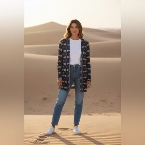 H&M Pattern Cardigan-EUC